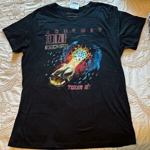 Journey Black Graphic Tee by Goodie Two Sleeves